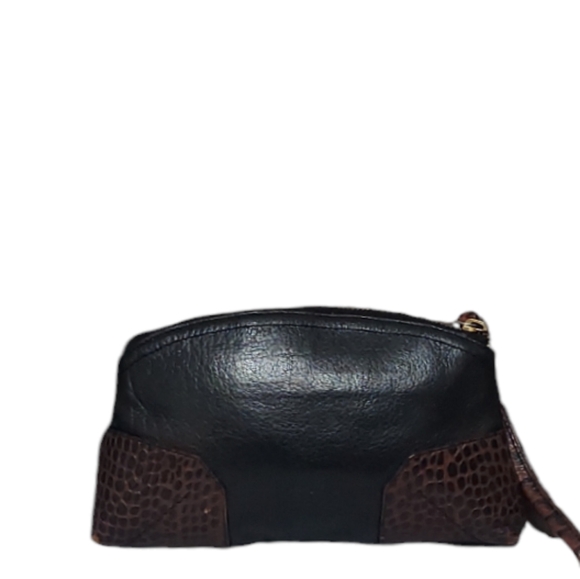 Brahmin Pecan Embossed Leather Wristlet Clutch - Picture 4 of 8